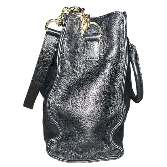 Michael Kors Hamilton East West Black Pebbled Leather Tote Bag 38T1XHMT9L - Picture 3 of 10